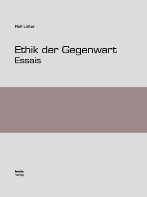 cover image of Ethik der Gegenwart